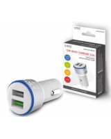  Lādētājs Savio Car Quick Charge Charger LED Diode White 