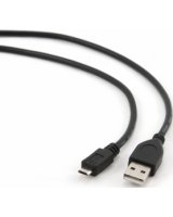  Kabelis Gembird USB Male - MicroUSB Male 2.0 0.3m Black 