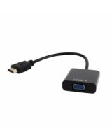  Gembird HDMI Male - VGA Female + Audio Adapter Cable Black Full HD 