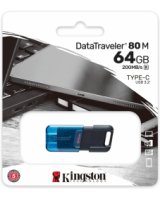  Zibatmiņa Kingston DataTraveler 80 M 64GB USB-C 