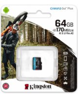  Atmiņas karte Kingston Canvas Go Plus MicroSDXC 64GB 