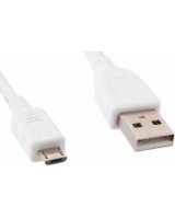  Kabelis Gembird USB Male - MicroUSB Male 0.5m White 