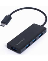  Hubs Gembird 4-port USB-C 4xUSB 3.1 (Gen 1) Black 