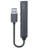 Adapteris Savio USB-A – 3 × USB-A 2.0 / 1 × USB-A 3.1 GEN 1 HUB AK-70 