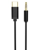  Kabelis Gembird USB type-C Male - 3.5 mm Female 1.5m Black 