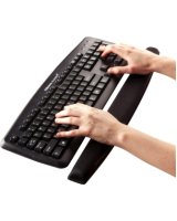  Klaviatūras paliktnis Fellowes Memory Foam Wrist Rest Black 