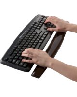  Klaviatūras paliktnis Fellowes Crystal Gel Keyboard Wrist Support Black 