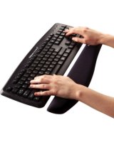  Klaviatūras paliktnis Fellowes Keyboard Wrist Support PlushTouch Black 