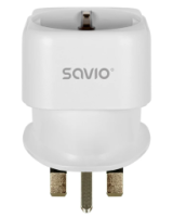  Strāvas adapteris SAVIO Travel adapter EU socket – UK plug 