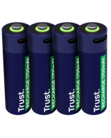  Baterijas Trust USB-C Rechargeable AA Batteries 