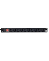  Pagarinātājs Gembird PDU 16A 3500W 10 pcs C13 sockets 