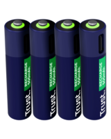  Baterijas Trust USB-C Rechargeable AAA Batteries 4pack 