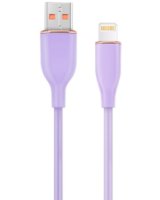  Kabelis Gembird Premium silicon USB-A Male - 8-pin Male 1.5m Violet 