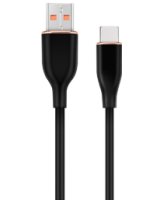  Kabelis Gembird Premium silicon USB-A Male - USB Type-C Male 1.5m Black 