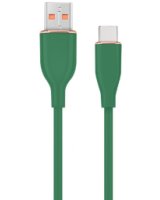  Kabelis Gembird Premium silicon USB-A Male - USB Type-C Male 1.5m Green 