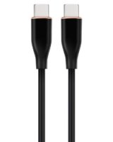  Kabelis Gembird Premium silicon USB Type-C Male - USB Type-C Male 1.5m Black 