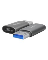  Adapteris Trust Calyx USB-C to USB-A 2 pack Black 