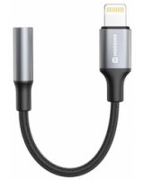  Adapteris Swissten Lightning Male - 3.5mm Female Black 