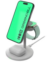  Lādētājs Greencell MagScape 3-in-1 MagSafe Wireless Charger 