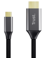  Video kabelis Trust Calyx USB-C Male - HDMI Male 2m Ultra HD 4K 