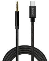  Kabelis SAVIO USB-C – MiniJack 3.5 mm 1m 