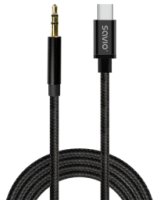  Kabelis SAVIO USB-C – MiniJack 3.5 mm 2m 
