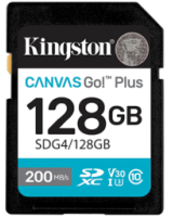  Atmiņas karte Kingston 128GB SDXC Canvas Go Plus Gen4 