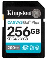  Atmiņas karte Kingston 256GB SDXC Canvas Go Plus Gen4 