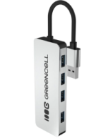  USB hubs Greencell 4 PORT USB-A 3.0 