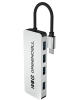  USB hubs Greencell 4 PORT USB-C 3.0 