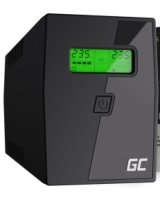  Nepārtrauktas barošanas bloks Green Cell PowerProof LCD UPS 850VA 480W 2x Schuko 