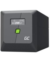  Nepārtrauktas barošanas bloks Green Cell PowerProof LCD UPS 1000VA 600W USB 2x Schuko + 2x IEC 