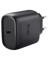  Lādētājs Trust Maxo 45W Black USB-C + 2m USB-C Cable Black 