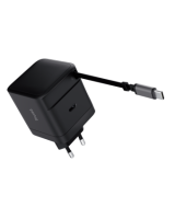  Lādētājs Trust Maxo 65W Black USB-C 67 cm izvelkams vads 