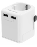  Adapteris Gembird Universal Travel Adapter 12W 
