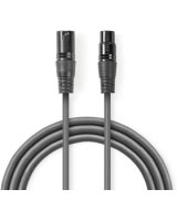  Kabelis Nedis XLR M - XLR F 0.5m 