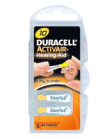 Battery Duracell Hearing Aid 10 (A10) Blister 6 pack 