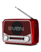  Skaļrunis Sven SRP-150 FM,AM,SW Radio Bluetooth Red 