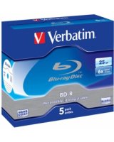  Matricas BD-R Verbatim 25 GB 6x Single Layer 5 Pack Jewel 