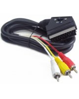  Kabelis Gembird Scart IN/OUT-RCA 1.8m 