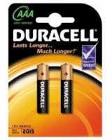  Baterijas Duracell AAA Alkaline 2pack 