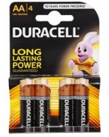  Baterijas Duracell AA Alkaline 4pack 