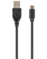  Gembird USB Male - MicroUSB Male 1.8m Black DoubleSided 