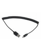  Gembird USB Male - MicroUSB Male 1.8m Black Coiled 