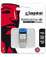  Karšu lasītājs Kingston Mobilite Duo 3C USB 3.1 + Type C 