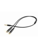  Gembird 3.5 mm audio + microphone adapter Metal 