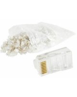  Gembird RJ45 8P8C LAN plug 6u gold plated 100 pcs 