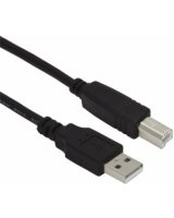  Kabelis Brackton USB Male - USB Male B 3m Black 