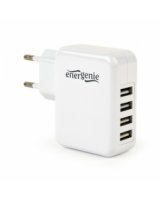  Energenie 4-port Universal USB 3.1A White 