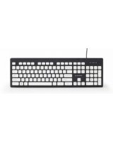  Gembird Chocolate Keyboard USB US Black, White keys 